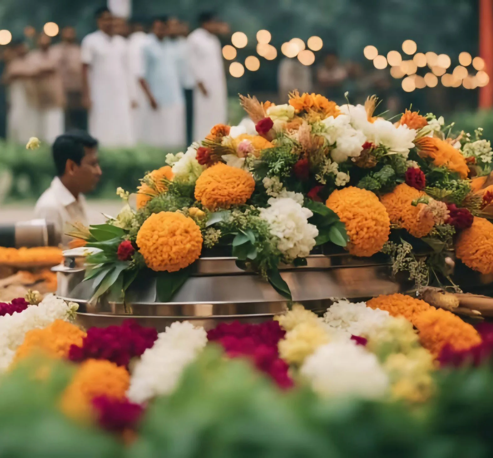 Peaceful ceremonial setting